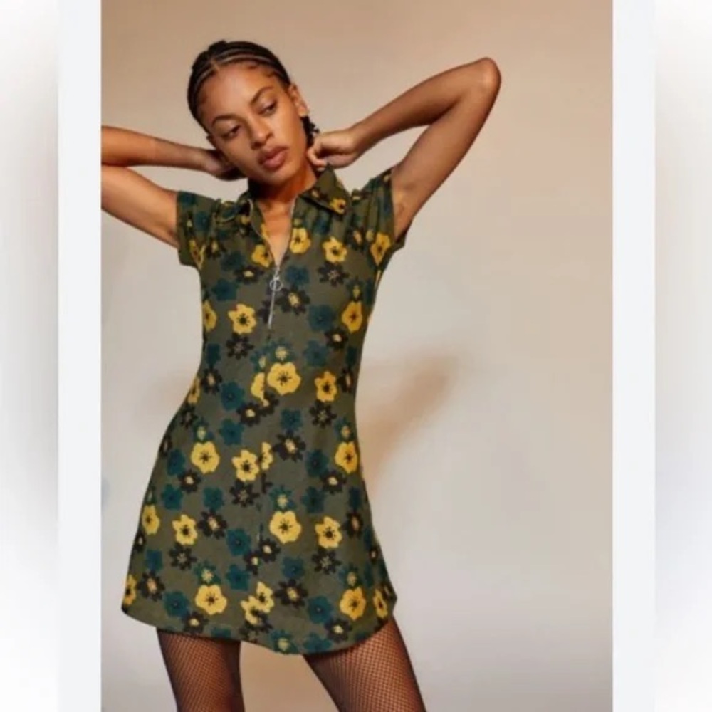 Urban Outfitters half-zip mod mini dress